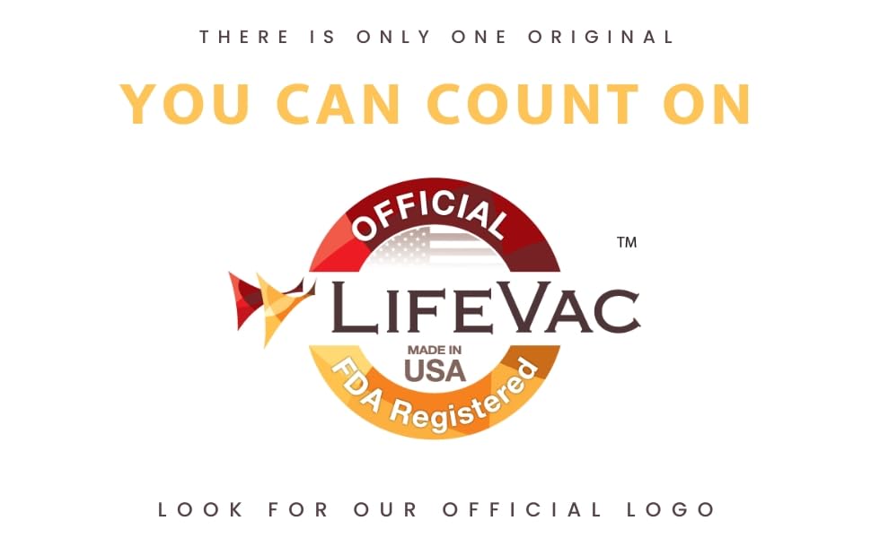 LifeVac Home Kit - Portable Suction Rescue Device, First Aid Kit for Kids and Adults, Portable Airway Suction Device for Childre