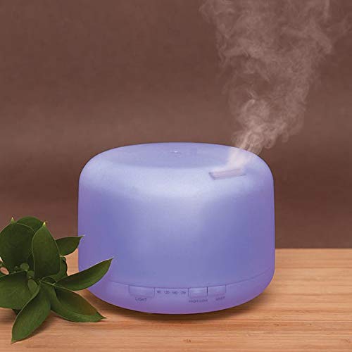 Pure Essential Oil Works Serenity LED Ultrasonic Aroma Diffuser, Diffuses Essential Oils with Cool Mist, Adjustable Mist Options