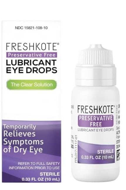 Refined Sparkler Solutions Freshkote Eye Drops -Dry Eye Relief