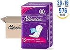 Nileeva Individually Wrapped Super Maxi Sanitary Napkins Feminine Care, Super Value (576 Pads= 16 Pads/Pack X 36 Packs) Bulk Buy