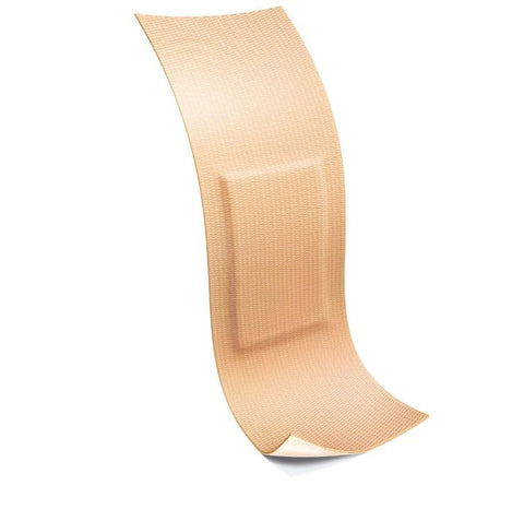 BSN Medical Coverlet Latex-Free Fabric Strip Adhesive Bandage, 1'' x 3'' Rectangular Strips, 300 Per Box, Wound Care for Cuts an