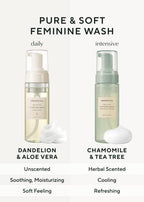AROMATICA Pure and Soft Feminine Foaming Wash | Vegan, pH-Balanced, Natural Ingredients, Unscented, No Irritation, for Sensitive