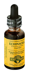 Herb Pharm Certified Organic Echinacea Root Extract for Immune System Support - 1 Ounce(Pack of 12)