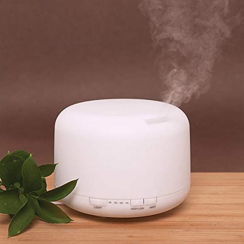 Pure Essential Oil Works Serenity LED Ultrasonic Aroma Diffuser, Diffuses Essential Oils with Cool Mist, Adjustable Mist Options