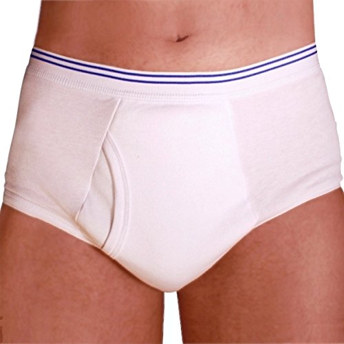 Peteys Washable Incontinence Underwear for Men (Super Protection) - Reusable Mens Briefs for Moderate to Heavy Leakage (Large)