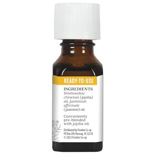 Aura Cacia Jasmine Absolute in Jojoba Oil | GC/MS Tested for Purity | 15ml (0.5 fl. oz.)