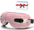 fmlave Eye Massager with Heat and Coolling for Migraines, Dry Eyes, Eye Strains, Eye Massager Mask Heat Cold Tech Bluetooth Musi