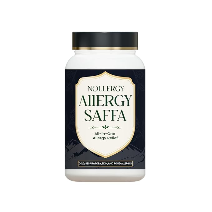 Nollergy Allergy Saffa | 150G Jar | Ayurvedic Supplement For Skin & Dust Allergy Relief | Reduces Redness, Sneezing, Mild Asthma