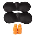 2Pcs 3D Sleeping Mask With 2Ear Plugs