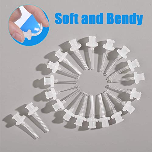 30 Pack Ear Wash Disposable Tips Ear Washer Replacement Tubes - Compatible with Doctor Easy Elephant and Rhino Ear Washers/Ear W