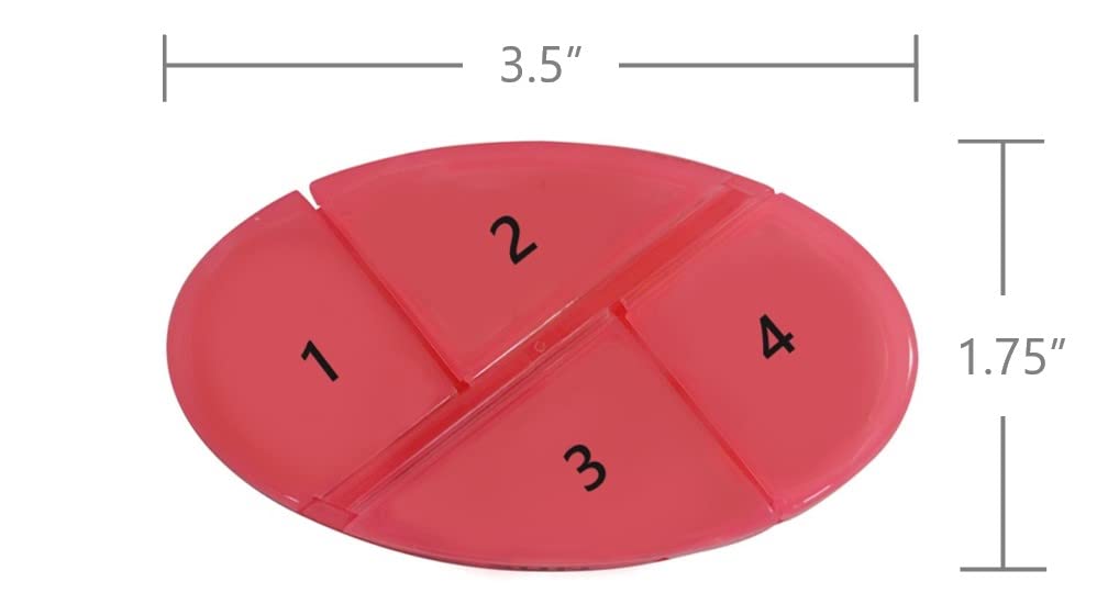 e-Pill 4 Times a Day x 7 Day Weekly Pill Organizer, Vitamin and Medicine Pill Box Reminder - with Timer