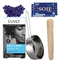 Cuvly Brazilian Beans Wax For Women, Face Wax | 100G Stripless Wax For Upper Lip, Chin, Underarms, Bikini, Legs, And Brazilian |