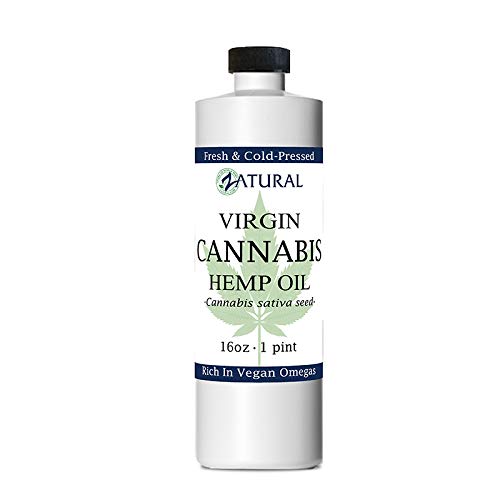 Zatural Hemp Oil Naturally Grown 455,000mg 100% Pure Cold Pressed High Vegan Omegas 3 & 6 No Fillers or Additives Therapeutic Gr