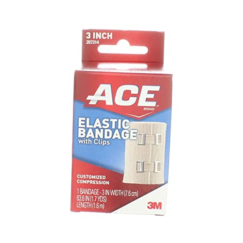 Ace Elastic Bandage With Clips 3 Inch, Pack Of 5