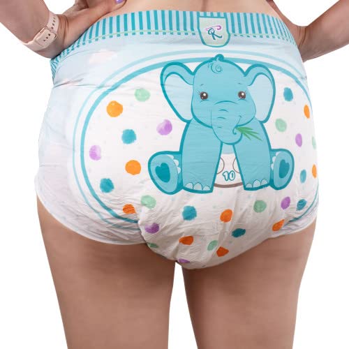 Rearz - critter caboose Brief Adult Printed Diapers Sample - 8000ml (Large (33-42))