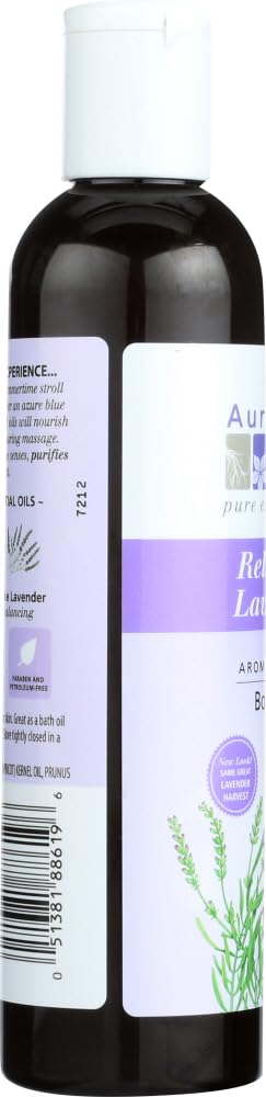Aura Cacia Lavender Harvest Aromatherapy Body and Massage Oil, 8 Ounce - 3 per case.3