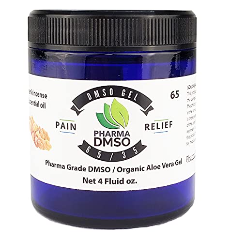 pharmadmso DMSO Gel infused w/Frankinsence Essential oil. 65% DMSO / 35% Aloe Vera (1.7 oz) (9 oz)