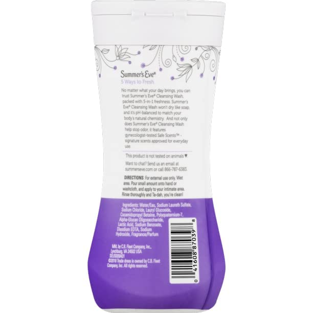 SUMMER'S EVE Feminine Wash for Sensitive Skin-Delicate Blossom-9 oz, 2 pk
