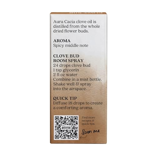 Aura Cacia Essential Oil, Clove Bud, 0.5 Ounce