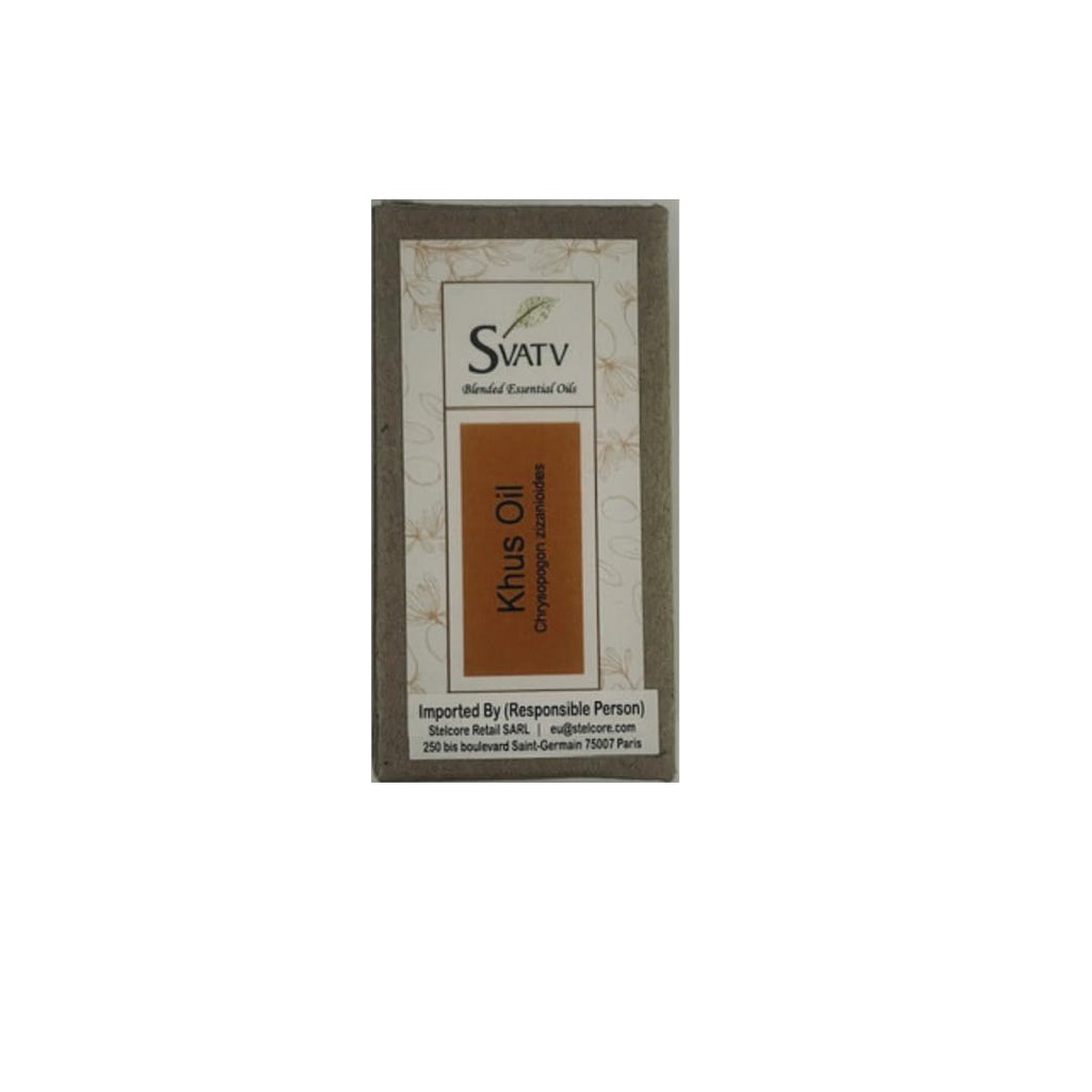 SVATV KHUS Essential Oil Therapeutic Grade Aromatherapy Oils Fragrance Oil for Diffuser Yoga Massage & DIY Personal Care 10 ml