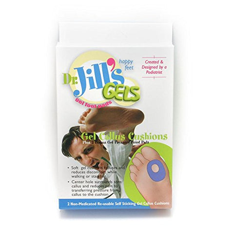 Dr. Jills Gel Callus Cushions (Self-Sticking and Re-Usable)