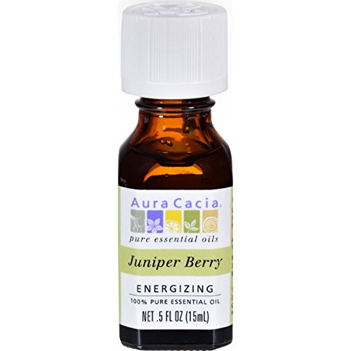 Aura Cacia 100% Pure Essential Oils, Energizing, Juniper Berry, 0.5-Ounces (Pack of 2)
