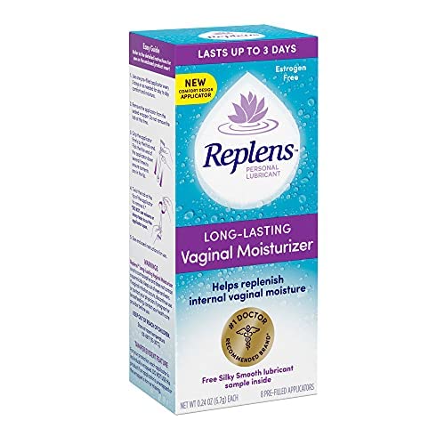 Replens Long-Lasting Vaginal Moisturizer, 8ct with single-use applicator