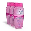 Vagisil Feminine Wash for Intimate Area Hygiene, Odor Block, Gynecologist Tested, Hypoallergenic, 12 oz, (Pack of 3)