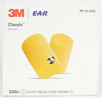 3M - New. E - A - R Classic Earplugs Pvc Uncorded En352 - 2 Noise Level Reduction 36Db