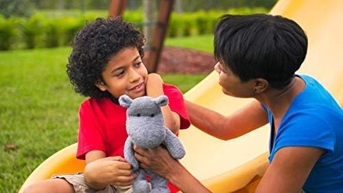 Thermal-Aid Zoo Animals - Happy The Hippo - Heatable Therapeutic Stuffed Animals for Kids - Hot & Cold Therapy - Ice Pack & Heat