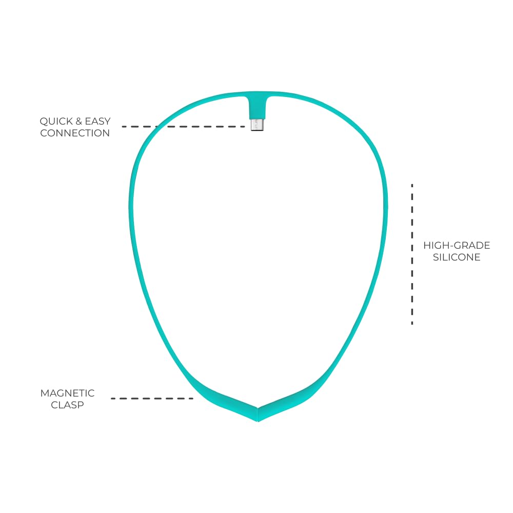 Upright Magnetic Necklace (Necklace Only) for GO S and GO 2 Posture Corrector Trainer (Turquoise)