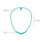 Upright Magnetic Necklace (Necklace Only) for GO S and GO 2 Posture Corrector Trainer (Turquoise)