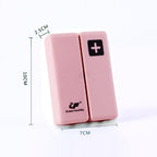 Wopanxye Daily Magnetic Pill Box Organizer, 7 Tray Travel Size Medicine Case Container, Cute Small Pocket Pill Dispenser Capsule