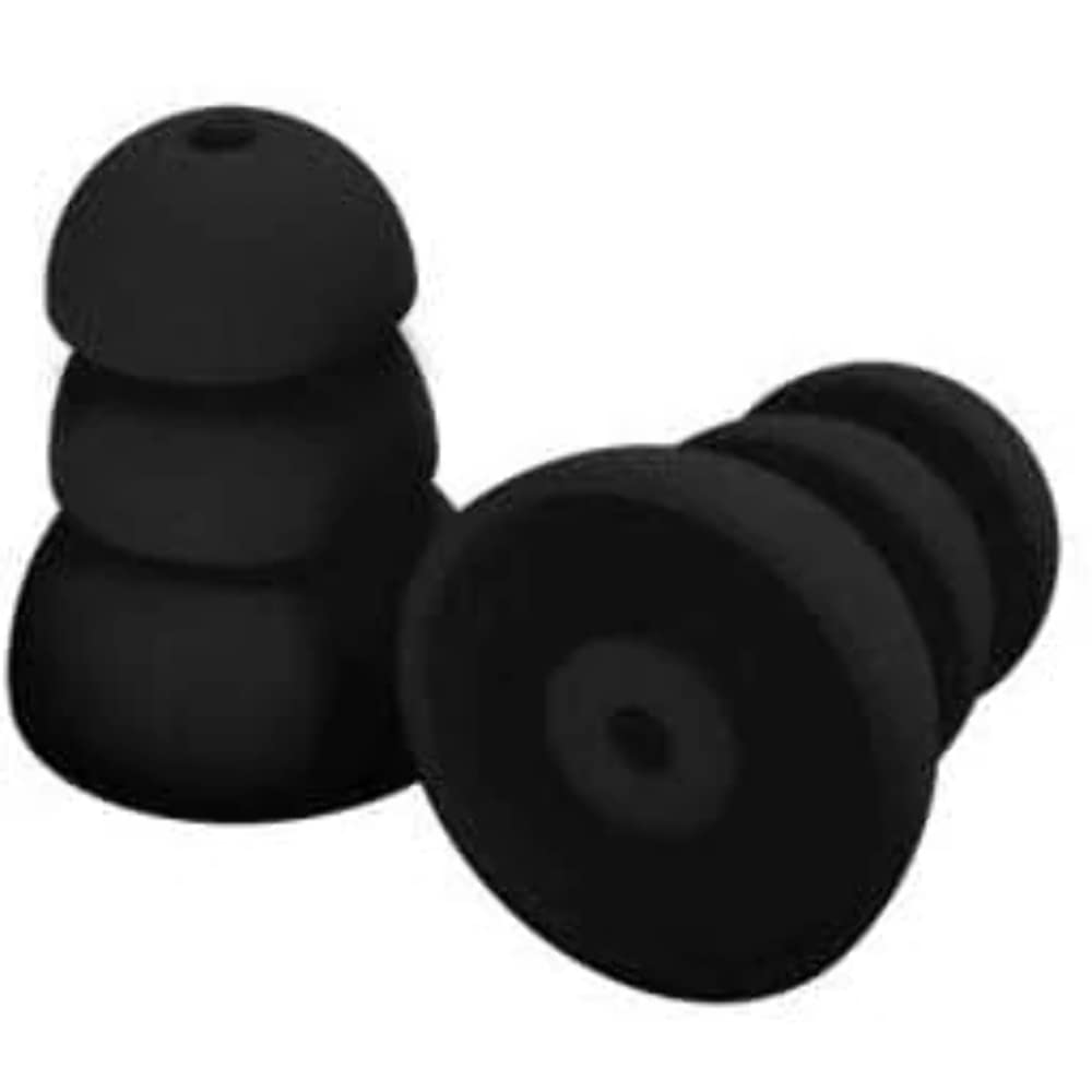 Plugfones PRPSB10 PRP-SB10 Comfortiered Replacement Silicone Plug 26 Db, Black, 5-Pair