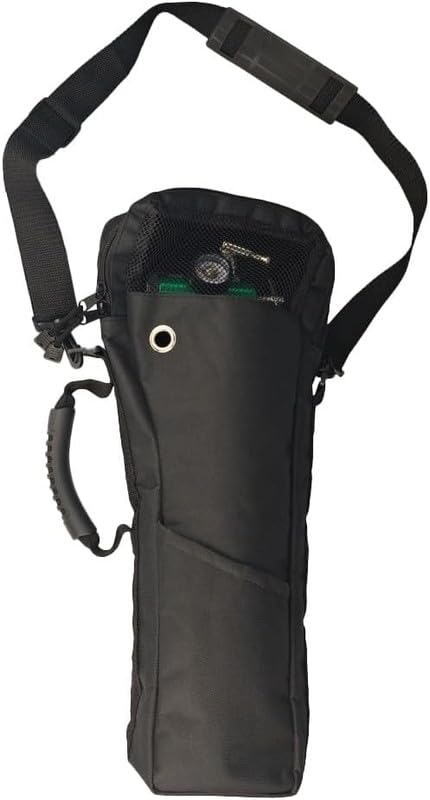 Portable Oxygen Shoulder Bag for A, B(M6), C(M9), D, M2, Ml6, M7 Size Oxygen Cylinders, Durable Oxford Material with Mesh Viewin