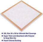 Inspire XL 30 x 36 Ultra 100 Grams Super Absorbent Bed Pads for Incontinence (50)