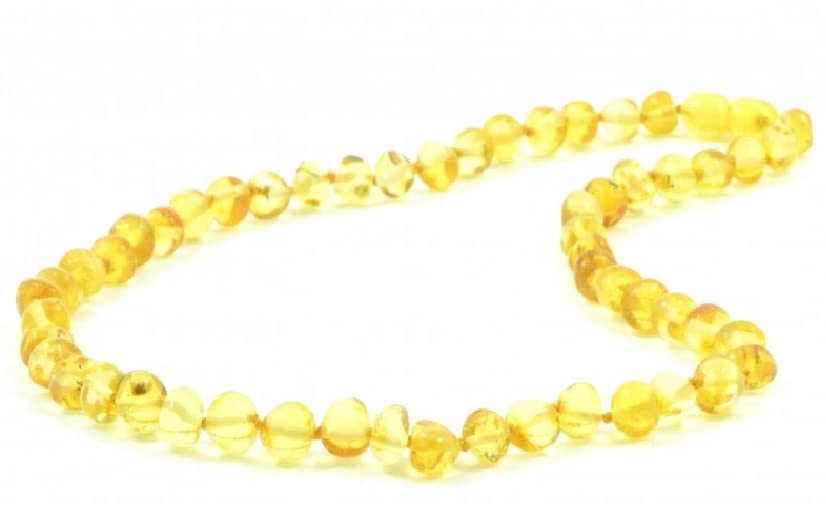 Baltic Amber Necklace for Adult - Natural Amber from Baltic Region, Genuine Baltic Amber (21.6, Honey)