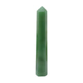 Apengshi 1PCS Natural Crystal Green Aventurine Tower 5.9-6.3 (15-16cm) 6 Faceted Single Point Prism Healing Crystal Wand for Med