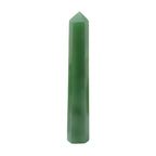 Apengshi 1PCS Natural Crystal Green Aventurine Tower 5.9-6.3 (15-16cm) 6 Faceted Single Point Prism Healing Crystal Wand for Med