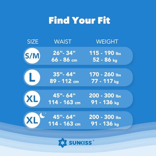 SUNKISS TrustPlus Unisex Incontinence Disposable Underwear, Heavy Absorbency, Barrier Leak Protection, Odor Control, 16 Count, S