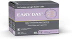 EASYDAY Overnight Heavy Flow(2-in-1 Period & Light Bladder Leakage Feminine Pads) Wings, Sensitive Skins, Unscented, Breathable,