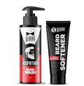 Beard Softener 50G With Godfather Beard Wash 100Ml | Beard Conditioner Cream, Beard Shampoo For Men, Soft Smooth Beard Care, Men
