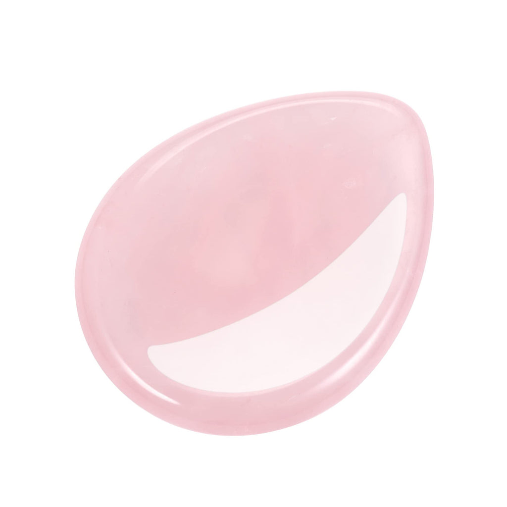 CrystalTears Rose Quartz Crystal Worry Stone Thumble Polished Healing Crystals Pocket Palm Stone Thumb Worry Stones for Anxiety 