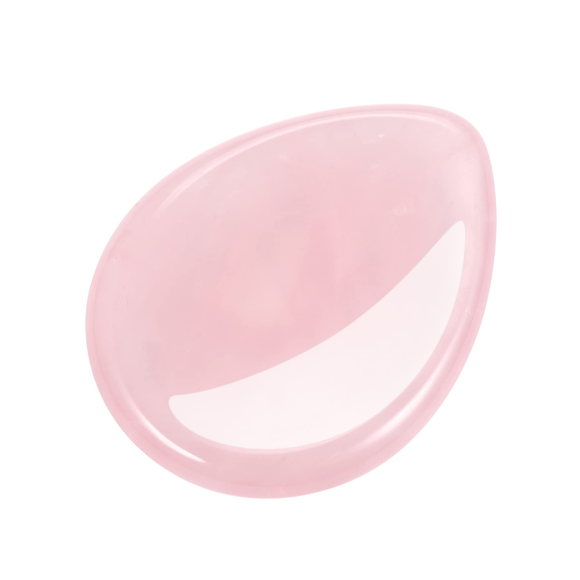 CrystalTears Rose Quartz Crystal Worry Stone Thumble Polished Healing Crystals Pocket Palm Stone Thumb Worry Stones for Anxiety 