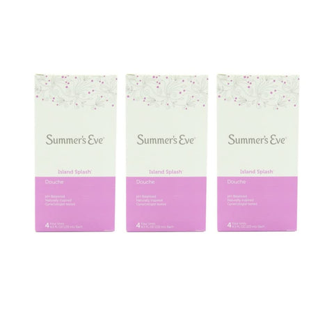 Summer's Eve Feminine Douche, Island Splash, 4 Ct. 4.5 oz. (Pack of 3)