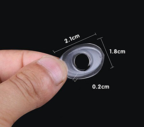 18Pcs 3Pack Clear Silicone Round Foot Corn Rings Gel Cushions Pads Caps Remover Shoes Stick 6PCS Per Pack