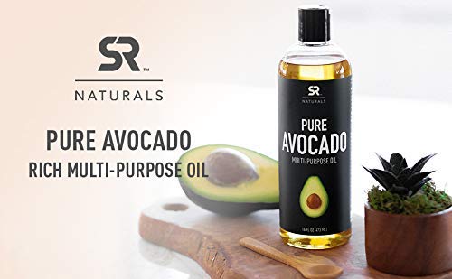 Sports Research Pure Avocado Oil for Hair, Skin, Aromatherapy, Massage & More ~ 100% Natural and Non-GMO Project Verified (16oz)