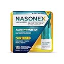 Nasonex 24HR Allergy Nasal Spray, Allergy + Congestion, Non-Drowsy Relief in Full Prescription Strength, 120 Spray