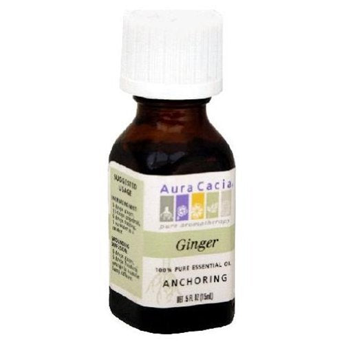 Aura Cacia 100% Pure Essential Oil, Ginger, 0.5-Ounces (Pack of 2)