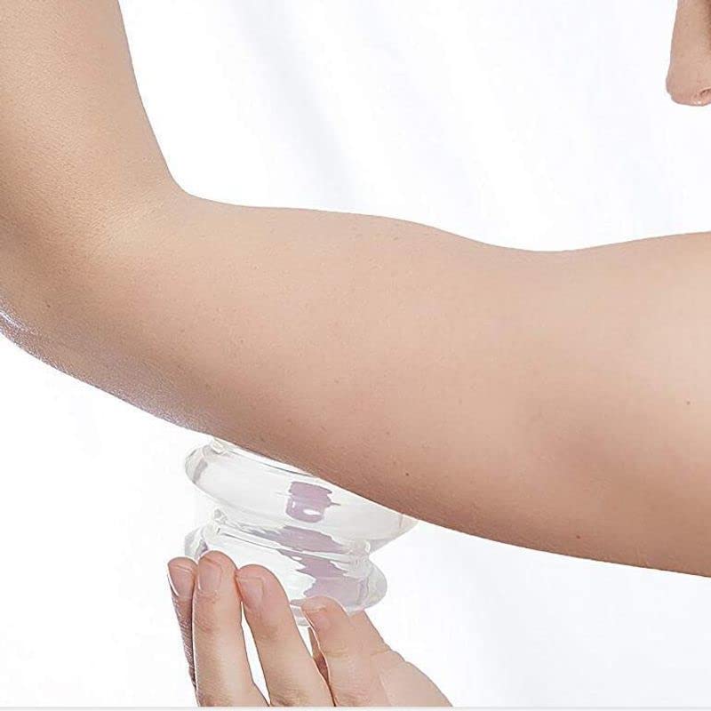 Silicone Vacuum Cupping Massage Body Cups Back Gua Sha For Cellulite & Body Treatments (3 Sizes)